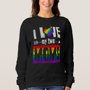 Camiseta Eu Amo O Meu Orgulho Lgbt Lésbico De Duas Mães Par