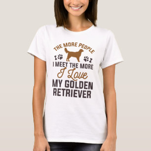Camiseta Eu Amo O Meu Ouro Retriever