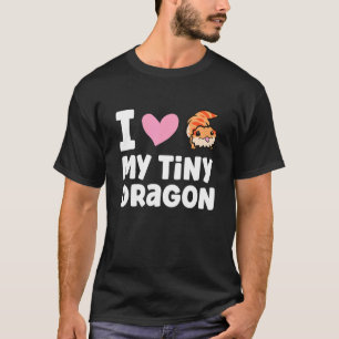 Camiseta Eu Amo O Meu Pequeno Dragão Réptil Pogona Lizard B