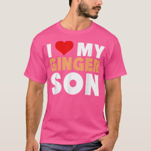 Camiseta Eu Amo O Meu Presente Da Família Redhead Legal Par