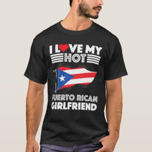 Camiseta Eu Amo O Meu Quente Porto Rico Namorada