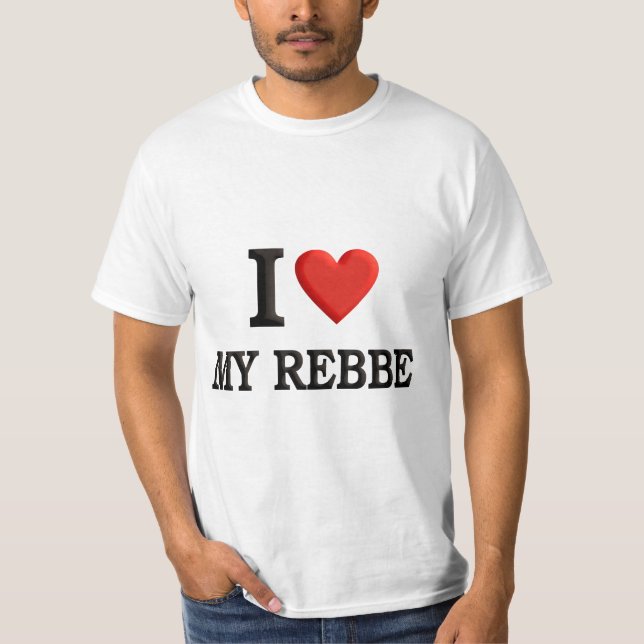 Camiseta Eu amo o meu Rebbe (Frente)