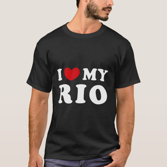 Camiseta Eu Amo O Meu Rio No Meu Rio (Frente)