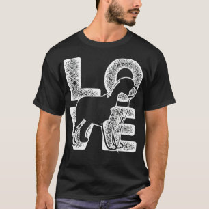 Camiseta Eu Amo O Meu Santo Bernard Dog Theme Design