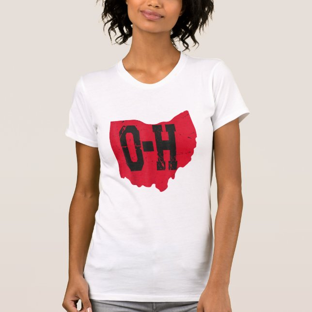 Camiseta Eu Amo O Meu Script Home De Ohio, Ohio Buckeye Sta (Frente)
