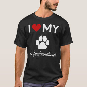 Camiseta Eu amo o meu texto personalizado do cachorro da Te