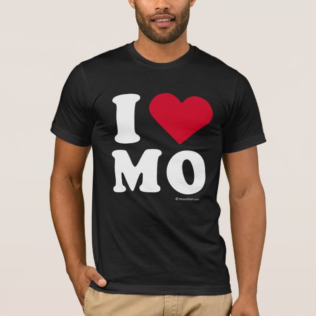 CAMISETA "EU AMO O MO" "QUE EU AMO MISSOURI " (Frente)