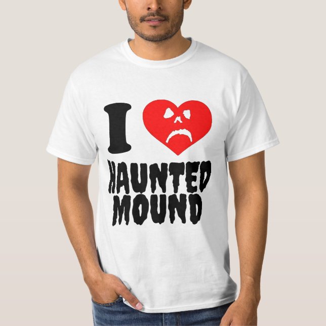Camiseta Eu amo o monte assombrado (Frente)