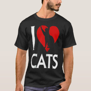 Camiseta Eu amo o Mundo do Gatinho Dia do Gato Maine Tomcat