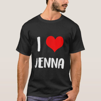 Camiseta Eu amo o namorados JENNA, desculpe, senhoras caras