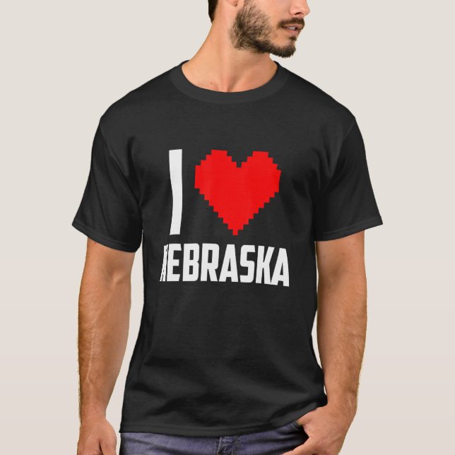 Camiseta Eu amo o Nebraska (Frente)