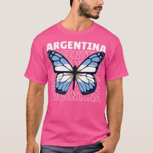 Camiseta Eu amo o orgulho argentino de bandeira argentina