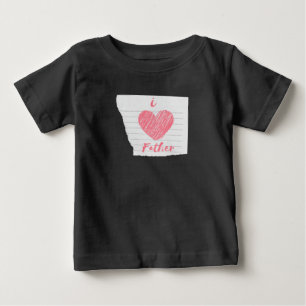 Camiseta eu amo o pai
