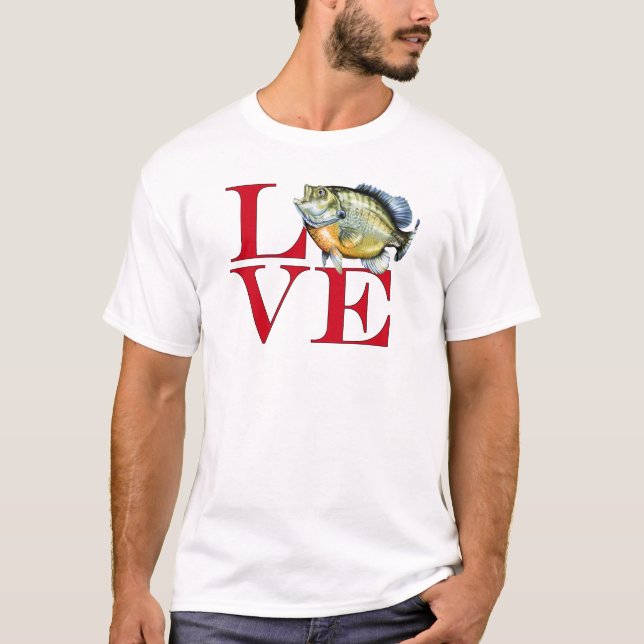 Camiseta Eu amo o Panfish (Frente)