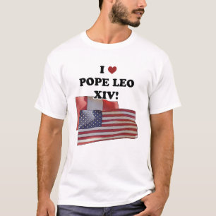 Camiseta Eu Amo O Papa Leão XIV!
