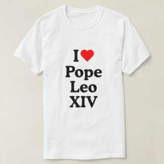 Camiseta Eu amo o Papa Leo XVI