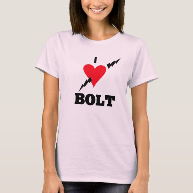 Camiseta Eu amo o parafuso do usain (Frente)