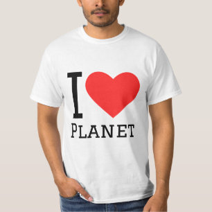 Camiseta Eu amo o planeta