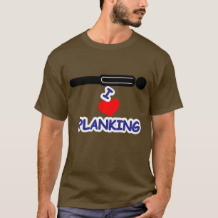 Camiseta Eu amo o Planking (do coração)