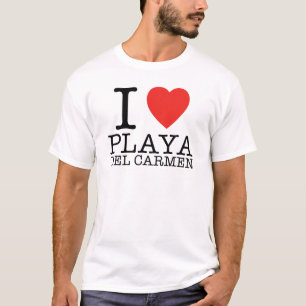 Camiseta Eu amo o Playa del Carmen