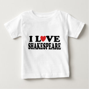 Camiseta Eu amo o presente de Shakespeare