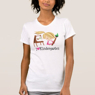 Camiseta Eu amo o presente do jardim de infância