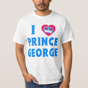 Camiseta Eu amo o príncipe George I Heart Prince George
