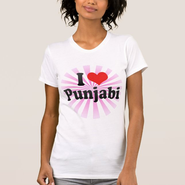 Camiseta Eu amo o Punjabi (Frente)
