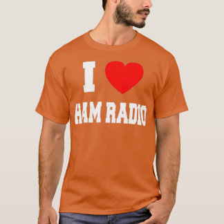 Camiseta Eu amo o rádio Ham