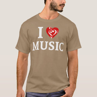 Camiseta Eu amo o retro do Music Heart