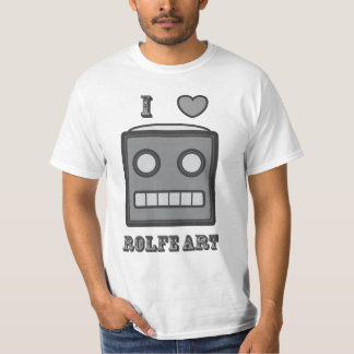 Camiseta Eu amo o robô