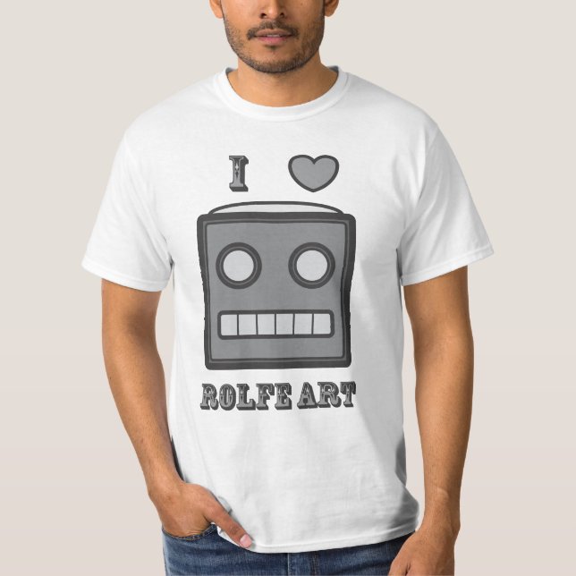 Camiseta Eu amo o robô (Frente)