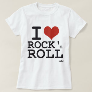 Camiseta Eu amo o rock and roll