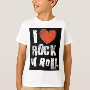 Camiseta eu amo o rock and roll