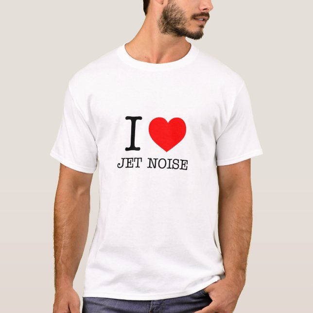Camiseta Eu amo o ruído do jato (Frente)