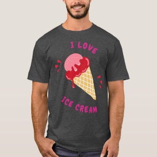 Camiseta Eu amo o sorvete 1