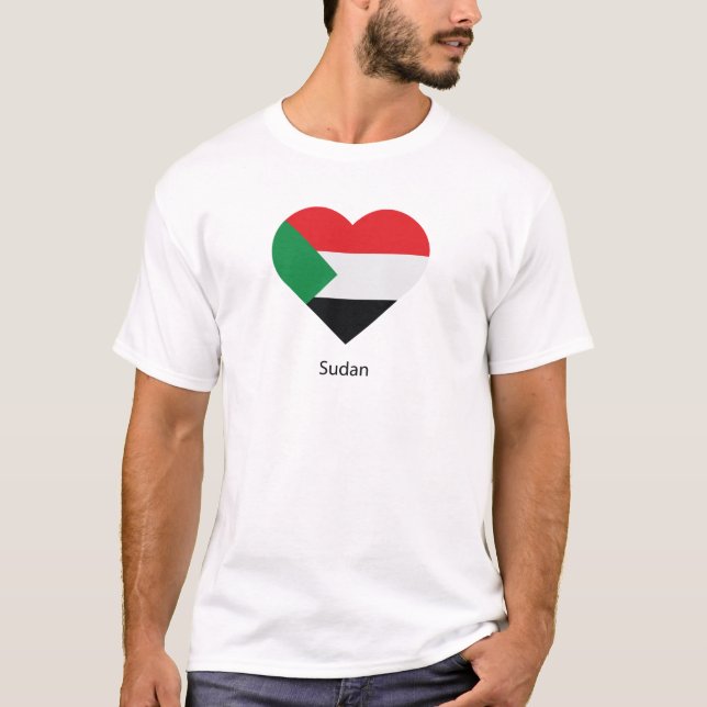 Camiseta Eu amo o Sudão (Frente)