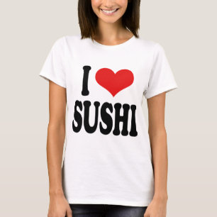 Camiseta Eu amo o sushi