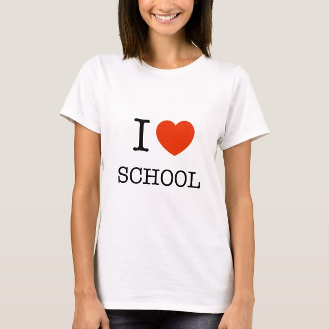 Camiseta Eu amo o T do presente do estudante/professor da (Frente)