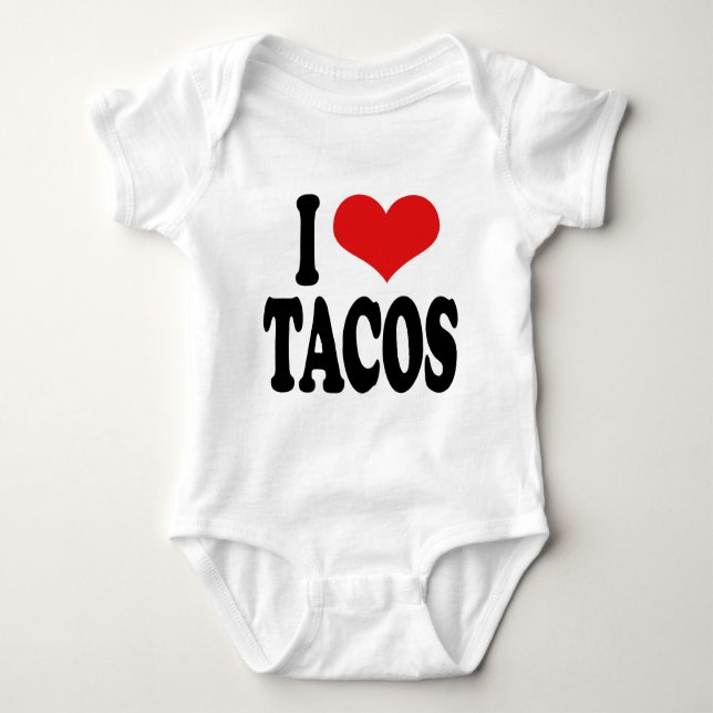 Camiseta Eu amo o Tacos (Frente)