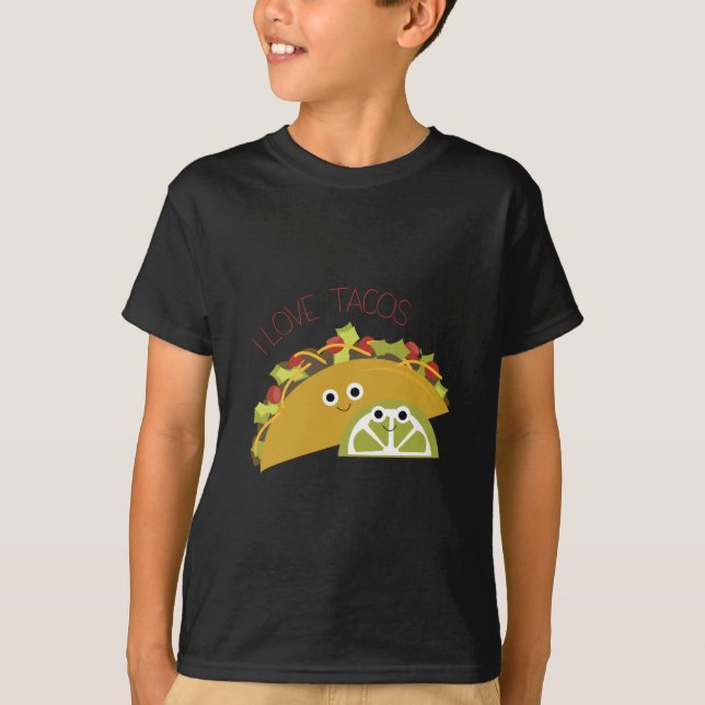 Camiseta Eu amo o Tacos (Frente)