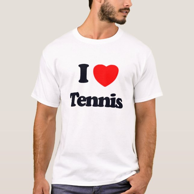 Camiseta Eu amo o tênis (Frente)