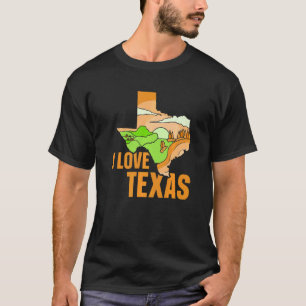 Camiseta Eu Amo o Texas Pride Texan Patriotic Sayium