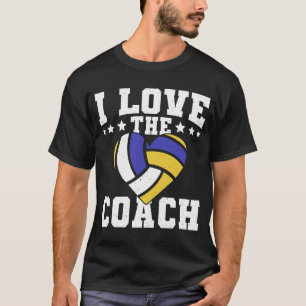 Camiseta Eu Amo o Treinador de Voleibol Coach