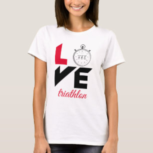 Camiseta Eu amo o triathlon