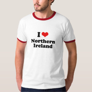 Camiseta Eu amo o Tshirt de Irlanda do Norte