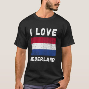 Camiseta Eu Amo o Viagem da Família Holandesa Vintage