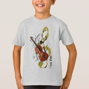 Camiseta Eu amo o violino