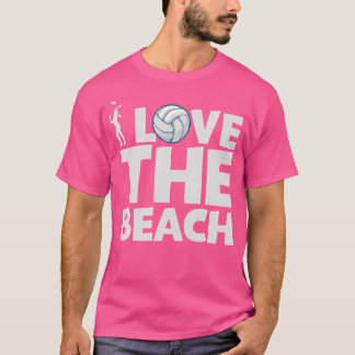 Camiseta Eu Amo O Voleibol De Praia