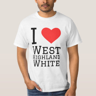 Camiseta Eu amo o West Highland White